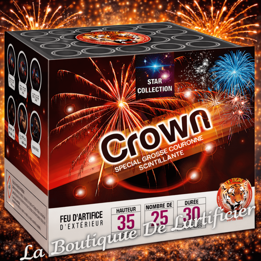 P151518 - Compact CROWN – 25 Coups Couronnes Scintillantes et Colorées