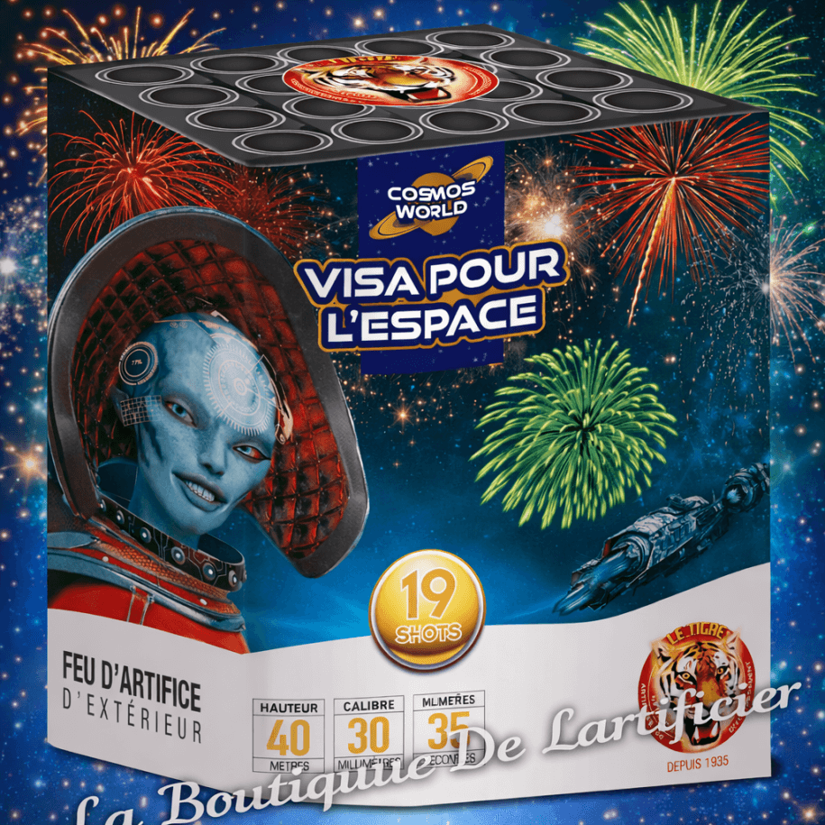 P151599 - Compact VISA POUR L’ESPACE – 19 Comètes et Bombettes Multicolores