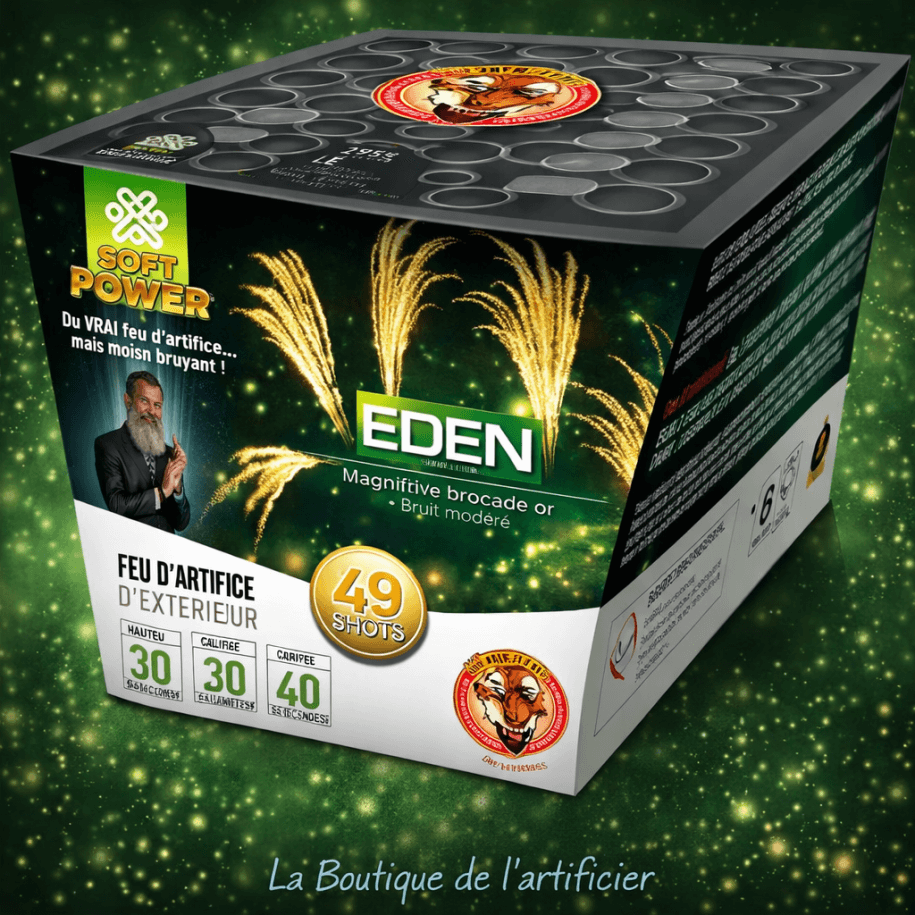 P167049 - Compact SOFT EDEN – 70 Coups Effets Éventail Queue de Cheval
