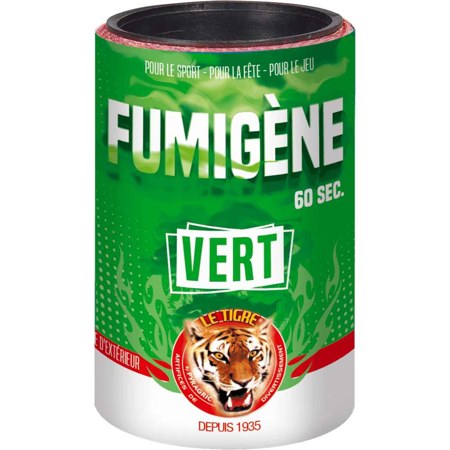 P166023 - Fumigène Vert en Pot 60 Secondes – Fumée Verte Intense au Sol