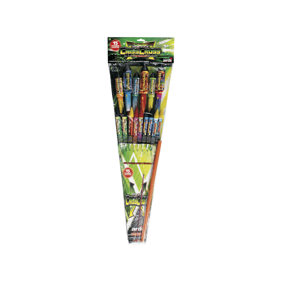 31068 - 15 Fusées Criss Cross