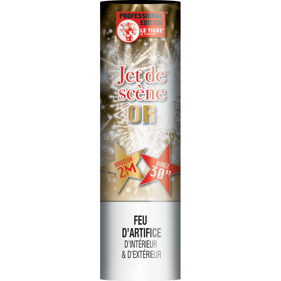 P166129 - Jet de Scène Or 2 Mètres 30 Secondes – Fontaine Scénique Effet Spectaculaire