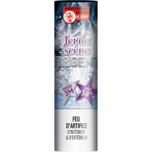 P166132 - Jet de Scène Argent 3 Mètres 30 Secondes – Fontaine Scénique Scintillante Haute Intensité