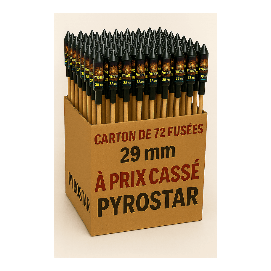 LBDA1235 - Panaché de 72 Fusées de 29mm