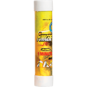 33040 - TUBE FUMIGÈNE À FROTTOIR 1MN JAUNE