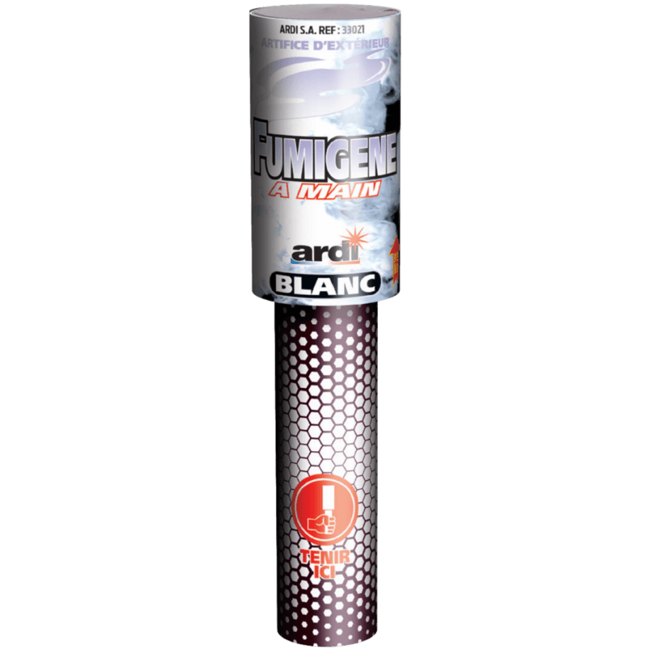 33021 - FUMIGÈNE À MAIN BLANC 45sec