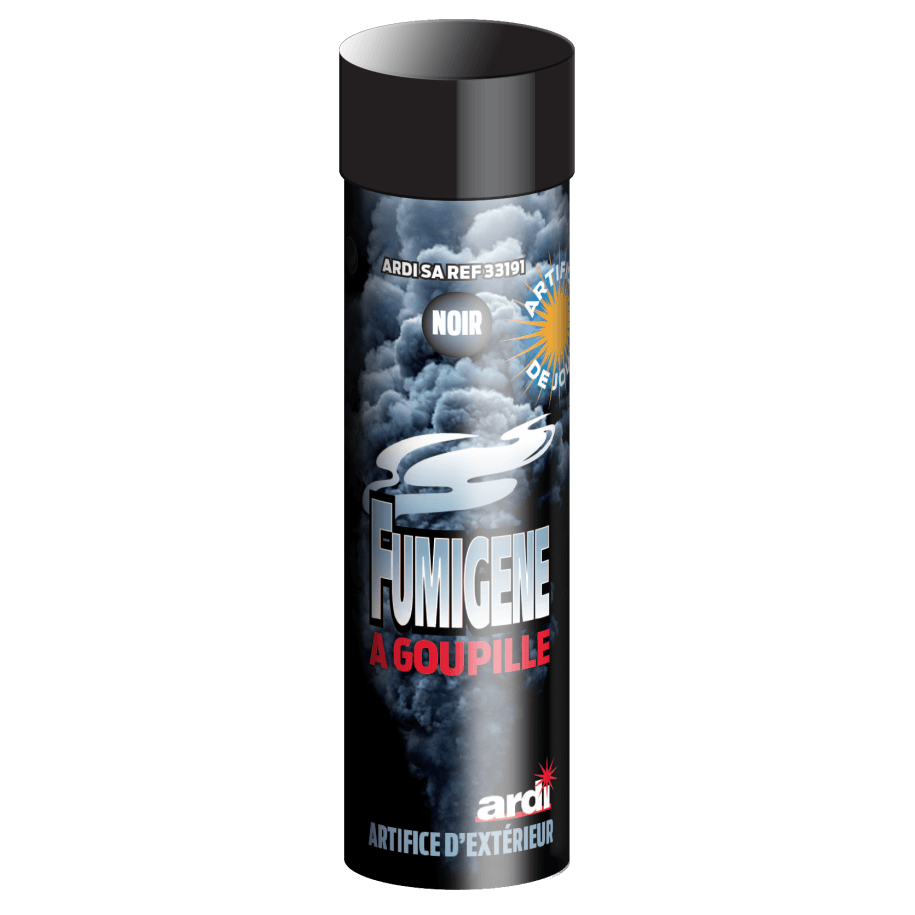 33191 - FUMIGÈNE À GOUPILLE 1 MN NOIR
