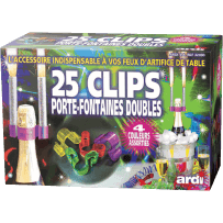 32090 - 25 CLIPS DOUBLES CLIP AND DRINK