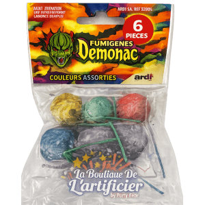 33001X - 6 FUMIGÈNES DÉMONIAC