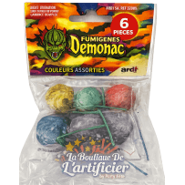 33001X - 6 FUMIGÈNES DÉMONIAC