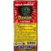 81009 - 4 PETARDS MÉGA DÉMON BISON 4