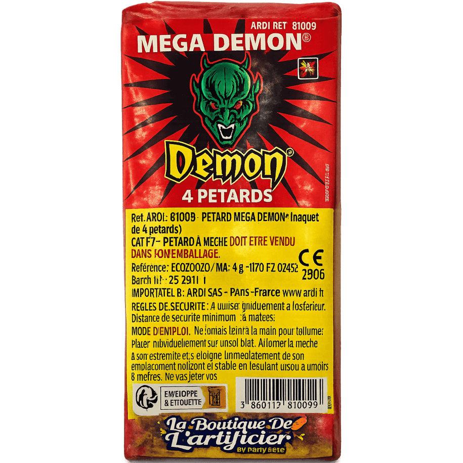 81009 - 4 PETARDS MÉGA DÉMON BISON 4