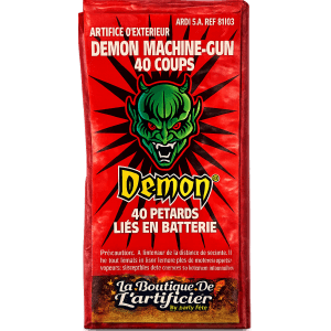 81103 - DEMON MACHINE GUN MITRAILLETTE 40 COUPS