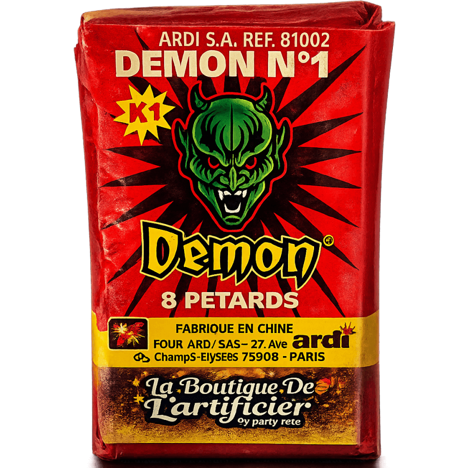 81102 - 8 PETARDS DEMON NUMERO 1