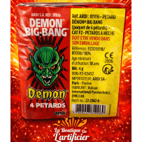 81106 - 4 PÉTARDS BIG BANG DÉMON BISON 2