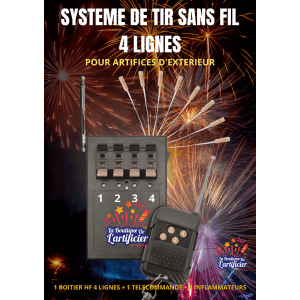 52104P - Système d' Allumage à distance pour 4 artifices