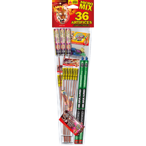 P166338 - MICRO MIX – Assortiment Best Of de 38 Artifices Le Tigre F2