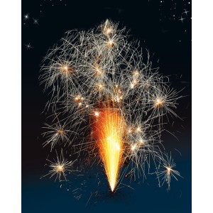 P151589 - Duo de Petits Volcans Double Effets – Rouge et Vert Crépitants F2