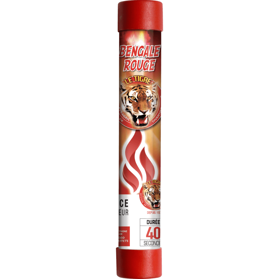P162145 - Bengale Rouge – Flamme Vive 40 Secondes Le Tigre F1