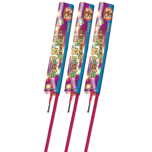 P152341 - Stary Night – Lot de 12 Fusées Sifflantes Final Rouge Or Vert F2