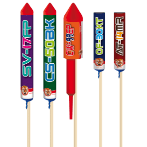 P152349 - Cap Canaveral – Assortiment de 5 Fusées Différents Calibres F2