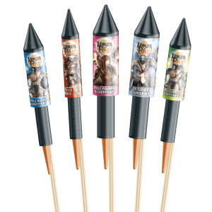 P154303 - Colynn – Assortiment de 19 Fusées Multicolores et Argentées F2