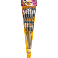 P154304 - Gadia – Assortiment de 11 Fusées Crépitantes et Argentées F2