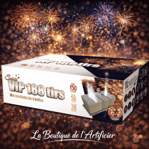 P154136 - Feu d’artifice automatique Soirée V.I.P. 188 tirs – 150 sec – Batterie spectacle F2