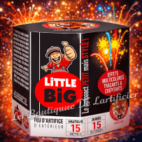 P162182 - Compact LITTLE BIG JIMMY – Mini Feu d’Artifice Traçants et Crépitants
