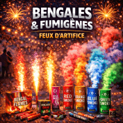 Bengales & fumigènes – Effets lumineux et colorés | La Boutique de l’Artificier